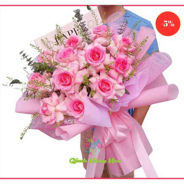 Bó Hoa Hồng Christa Ngọt Ngào- Gánh Hàng Hoa