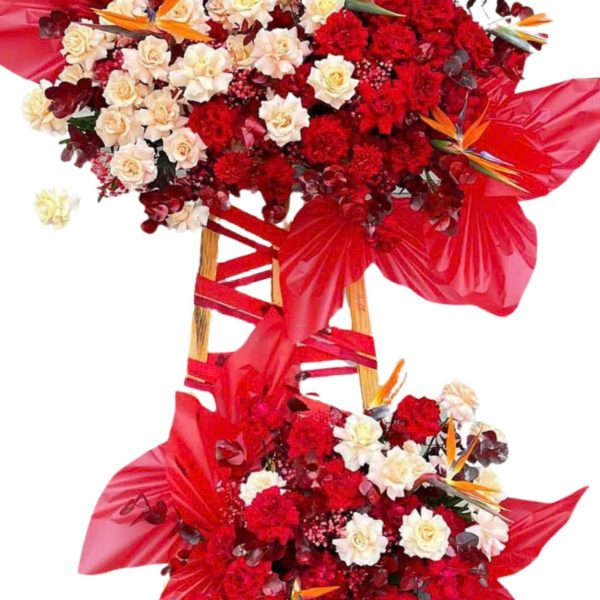 Lẵng Hoa Chúc Mừng Sung Túc Đủ Đầy 01– Gánh Hàng Hoa